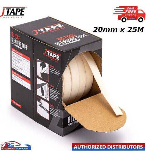 J Tape No Edge Blending Tape 20mm x 25m Roll x1 Box, bodywork